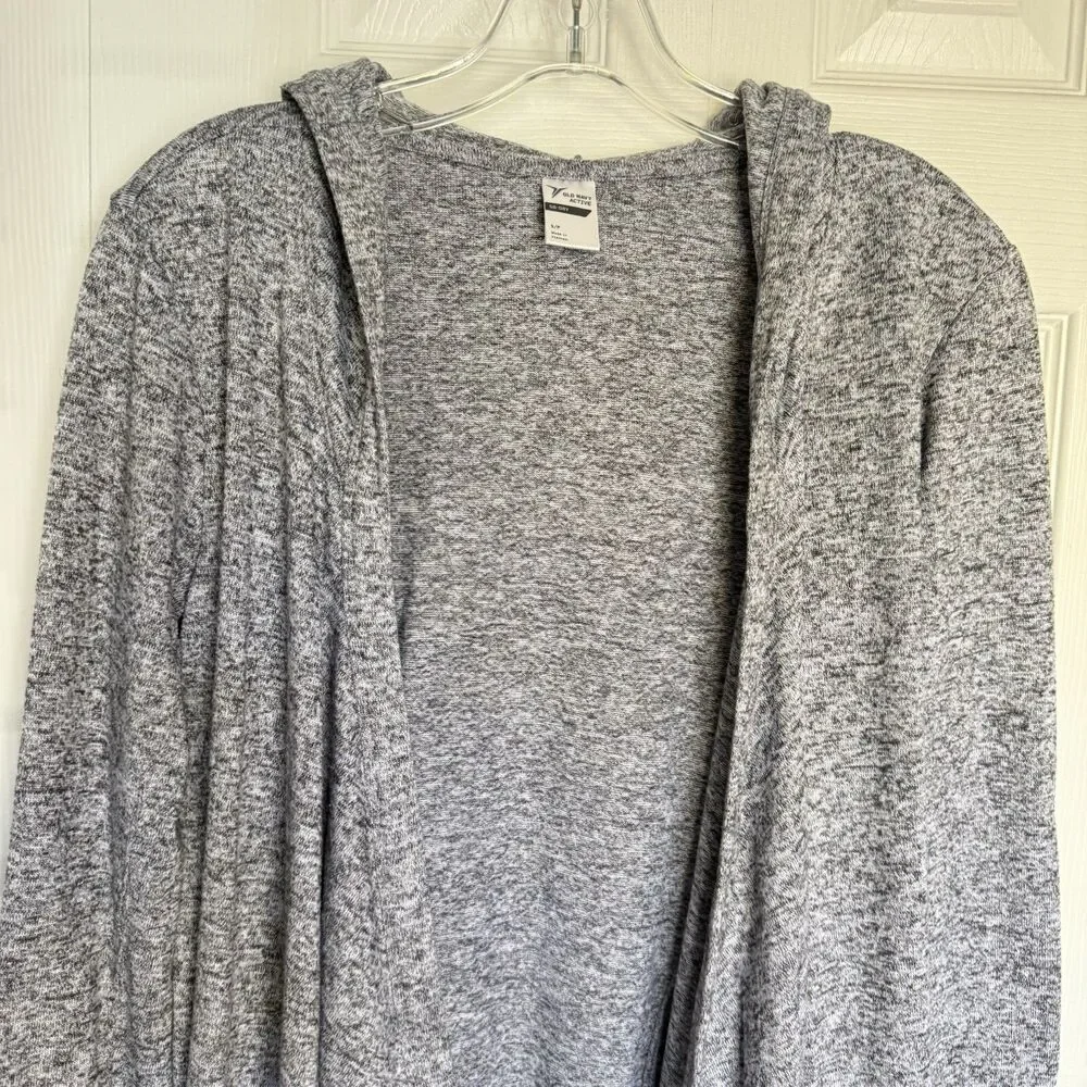 Old Navy Active Gray Hooded Cardigan Women’s Size SP Open Front Draped